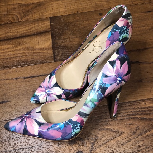 Jessica Simpson Shoes - Jessica Simpson Prizma Tropical Floral Heels